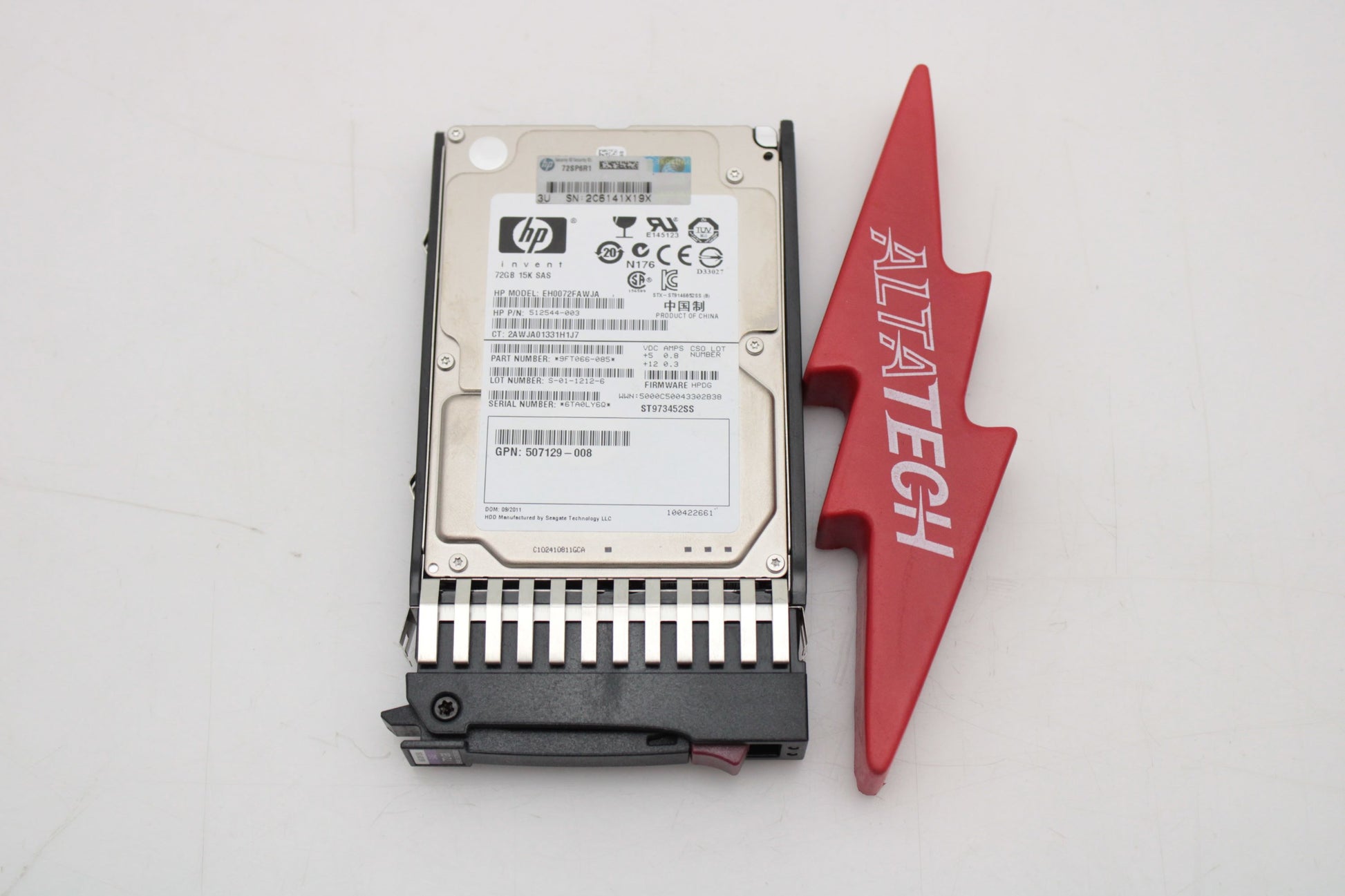 HP 512743-001 72GB 15K SAS 2.5 6G, Used