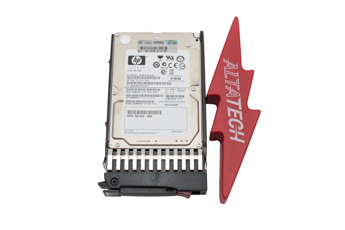 HP 512743-001_x4 72GB 15K SAS 2.5 6G, Used