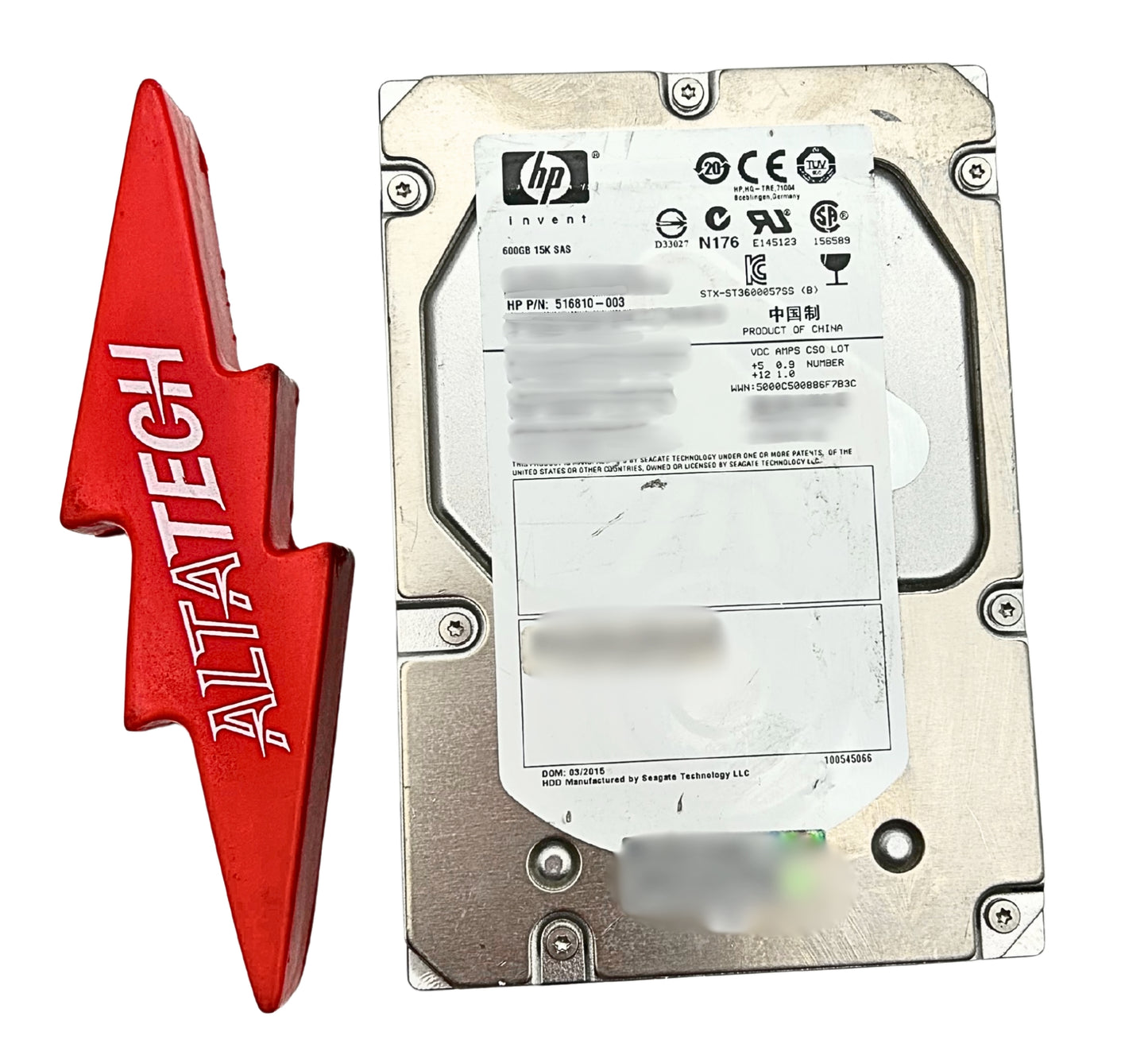 HP 516810-003 M6612 600GB 6G SAS 15K 3.5IN HDD Hard Disk Drive, Used