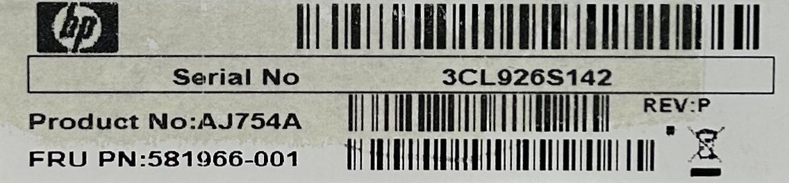 HP 581966-001 MSA2000SA CONTROLLER, Used