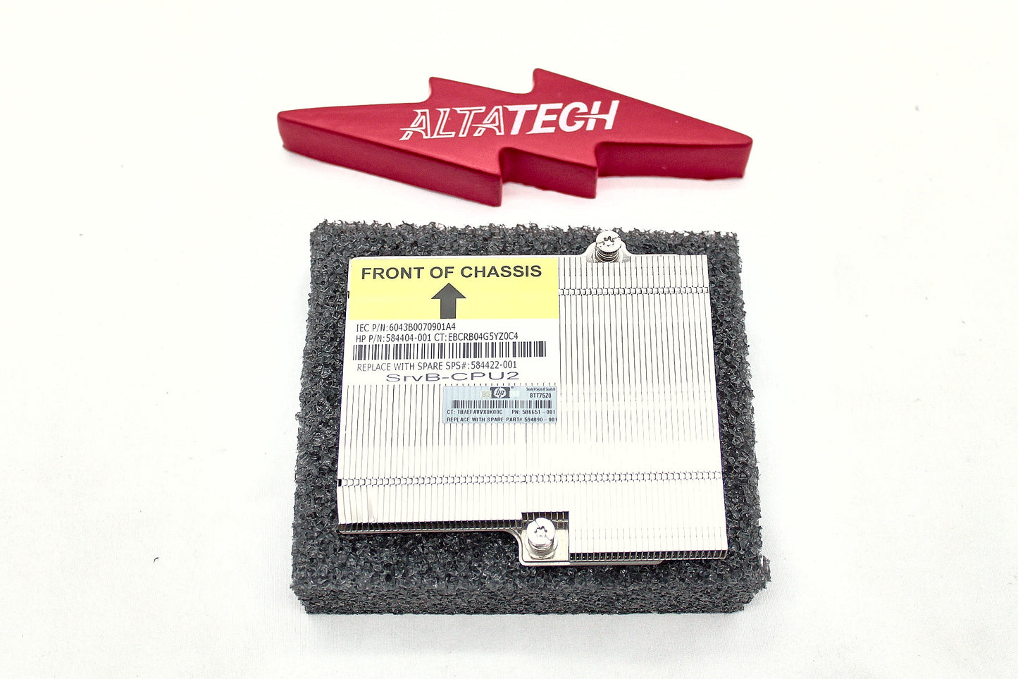 HP 584422-001 BL2X220C HEATSINK CPU2, Used