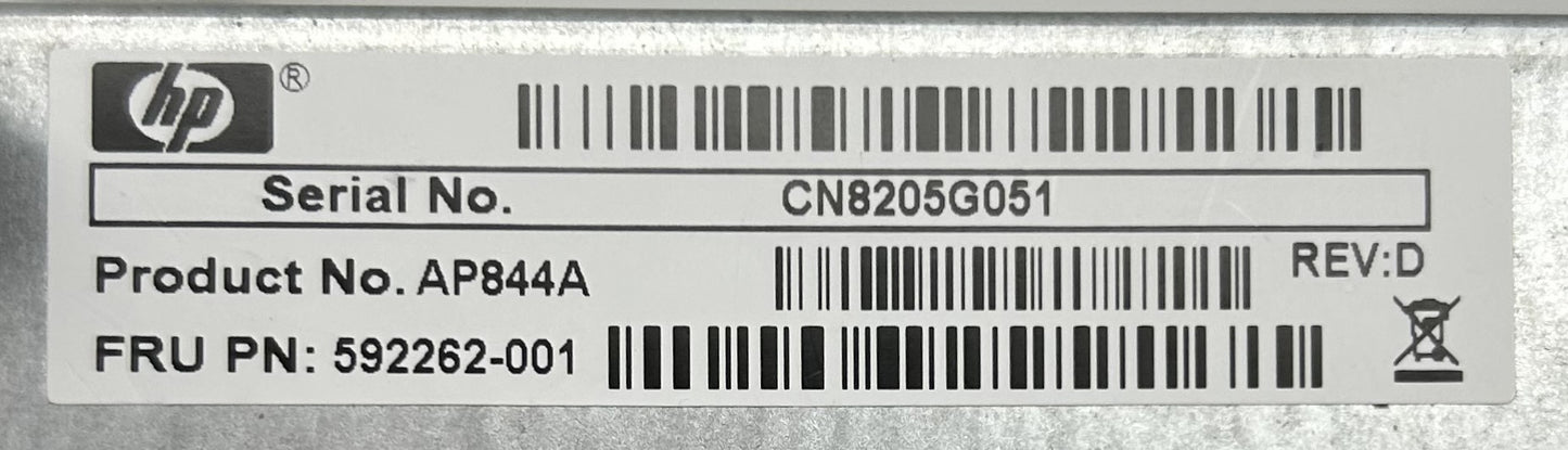 HP 592262-001 6GB SAS I/O MODULE (P2000G3), Used
