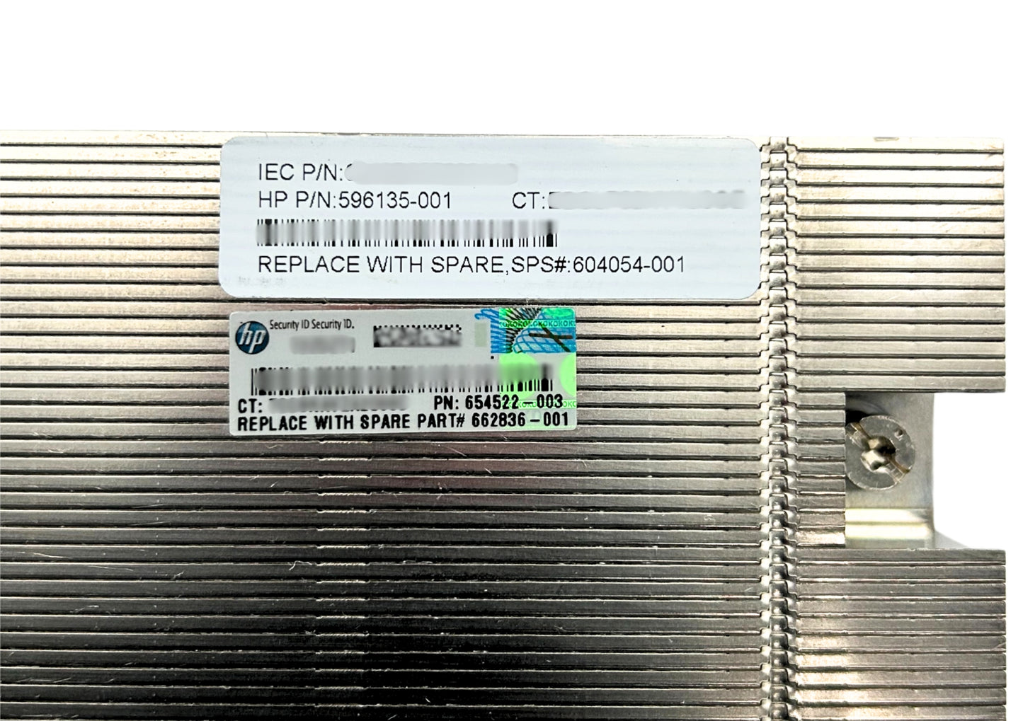 HP 604054-001 SCREW TYPE HEATSINK (DL585G7), Used