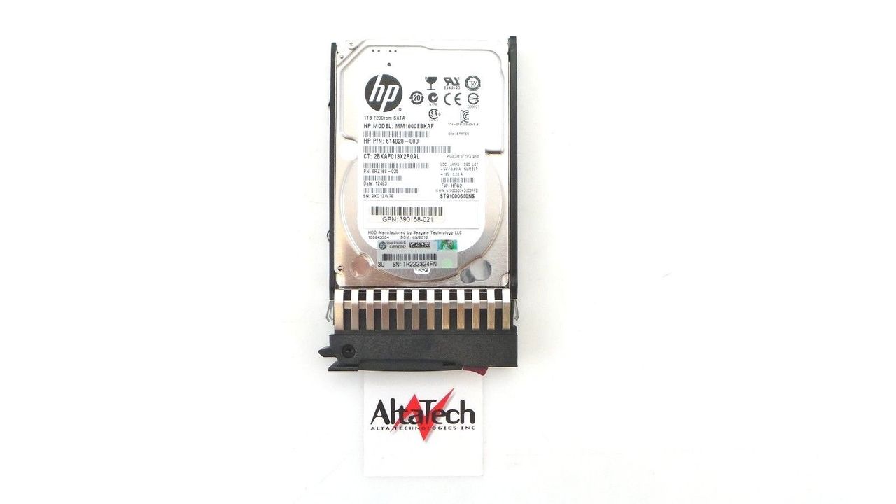 HP 625609-B21 1TB 7.2K SATA 2.5" Hard Drive, Used