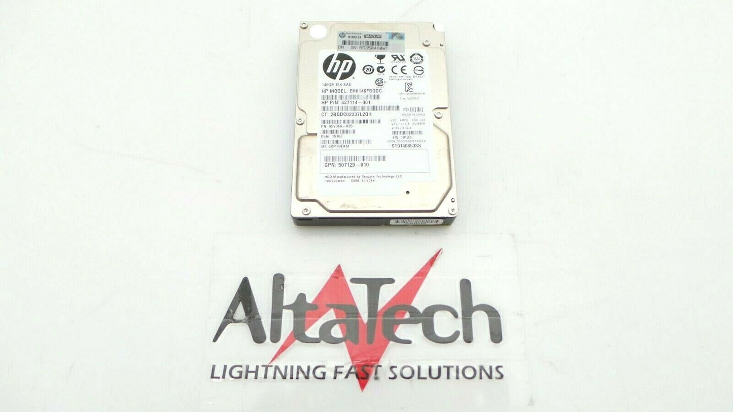 HP 627114-001 146GB 15K SAS 2.5" Hard Drive, Used