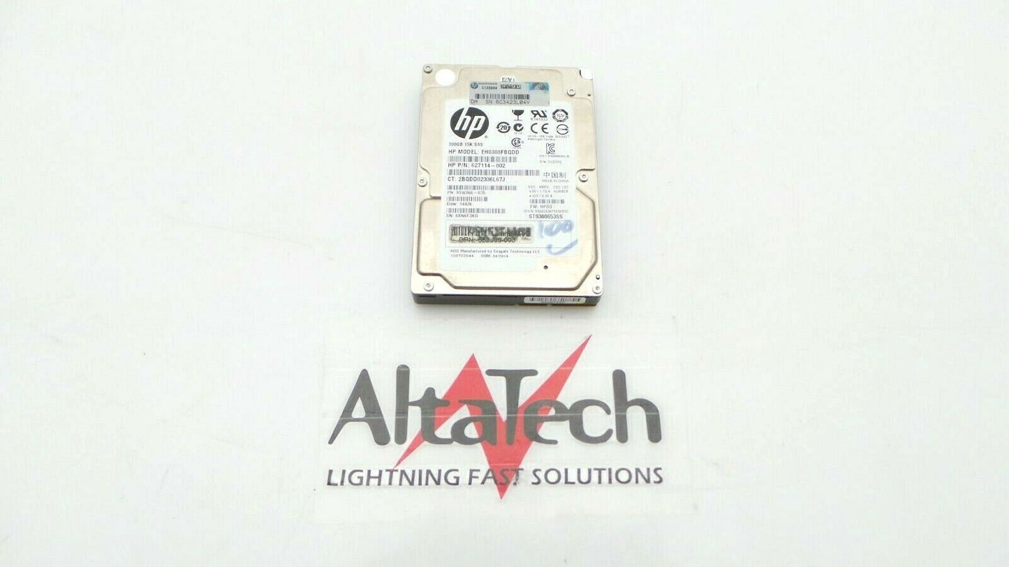 HP 627195-001 300GB 15K SFF SAS 2.5" Hard Disk Drive, Used