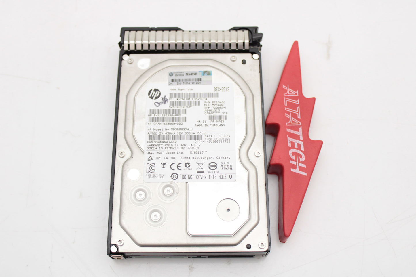 HP 628069-001 3TB 6G SATA 7.2K 3.5IN SC MDL HDD, Used