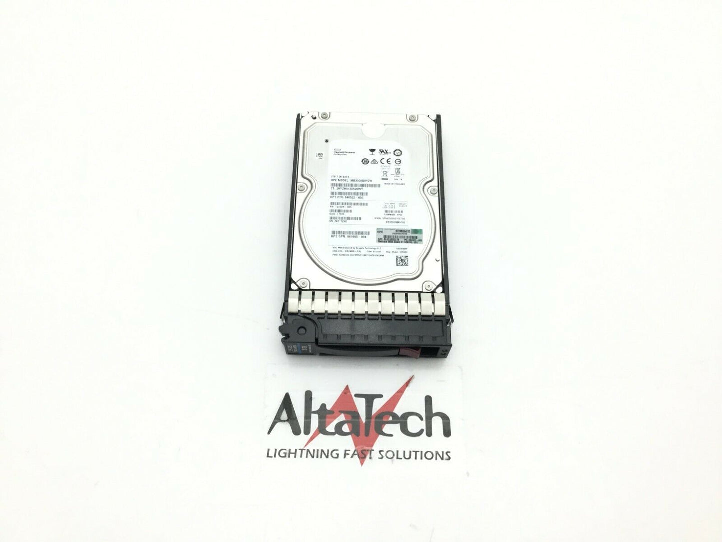 HP 628180-001 3TB 3G SATA 7.2K 3.5IN MDL HDD, Used
