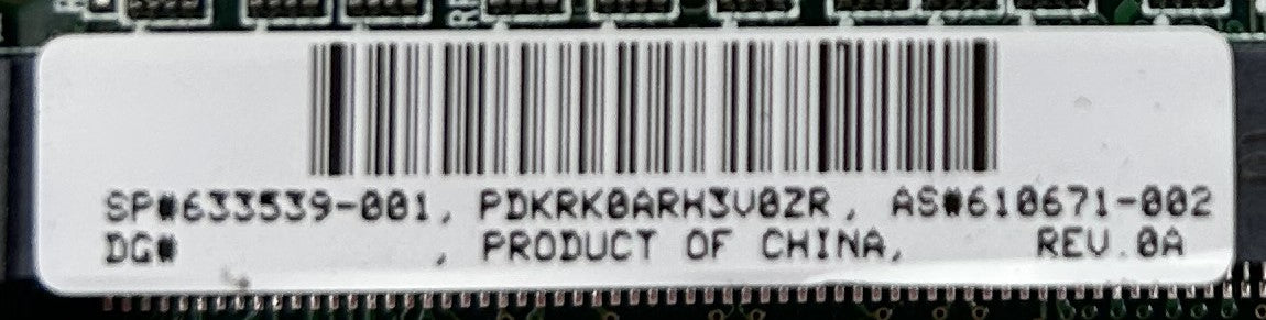 HP 633539-001 Smart Array P421 Controller (No Cache), Used