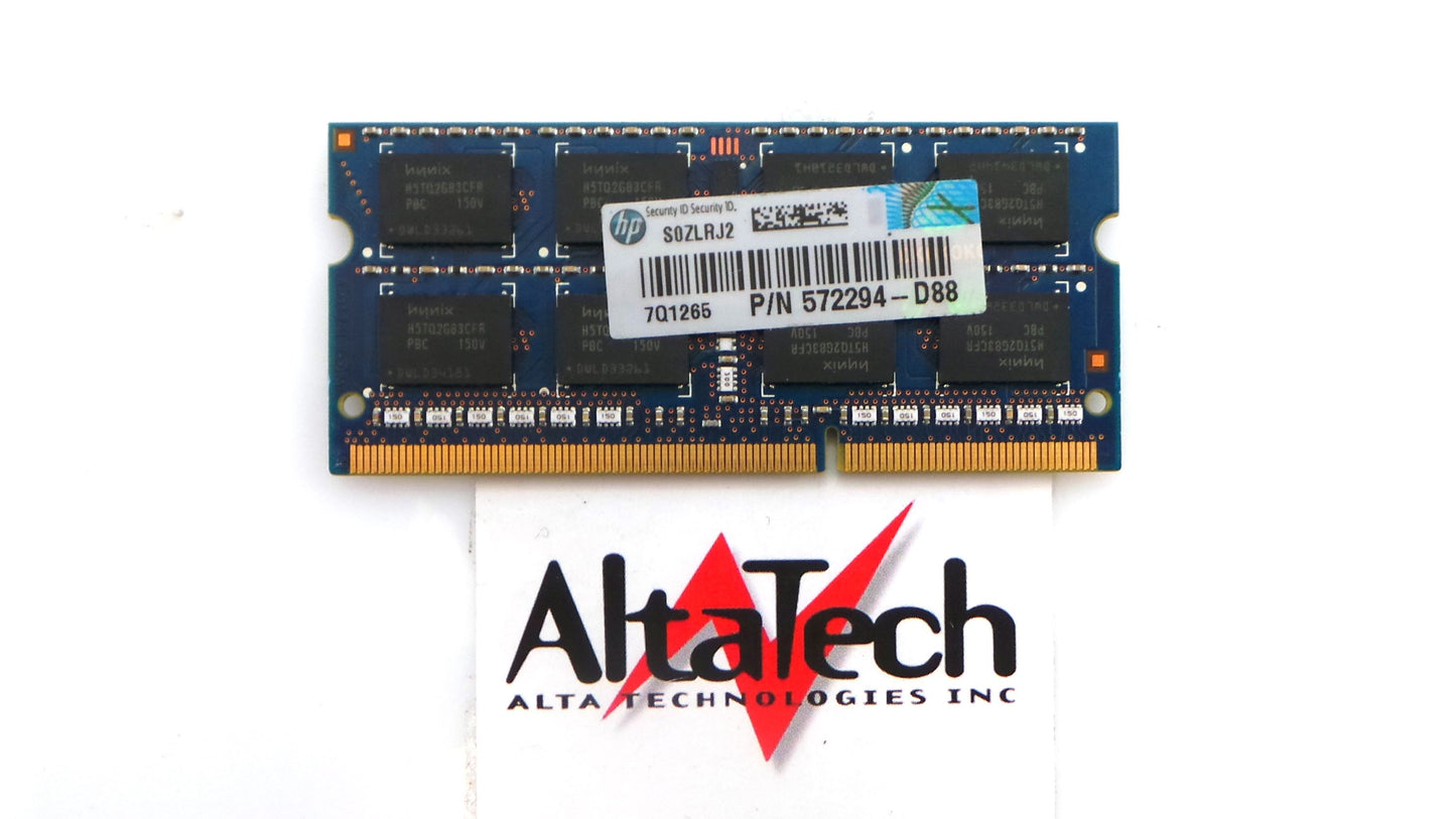 HP 641369-005 4GB PC3-12800S 2X8 N-ECC LAPTOP, Used