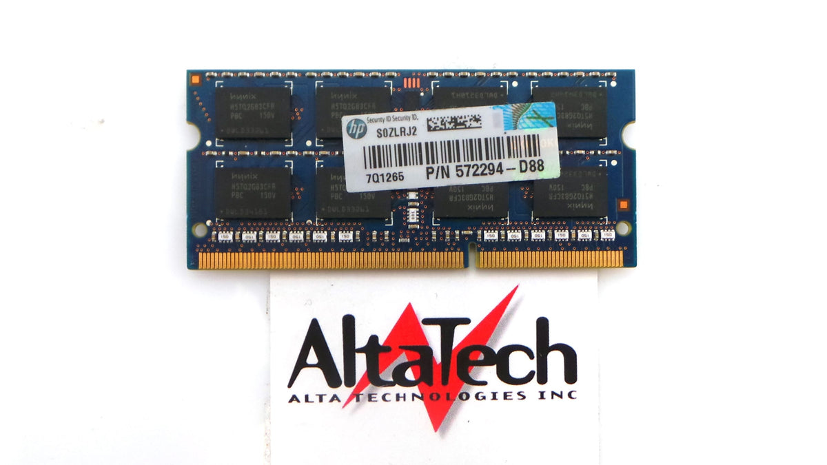 HP 641369-005 4GB PC3-12800S 2X8 N-ECC LAPTOP, Used