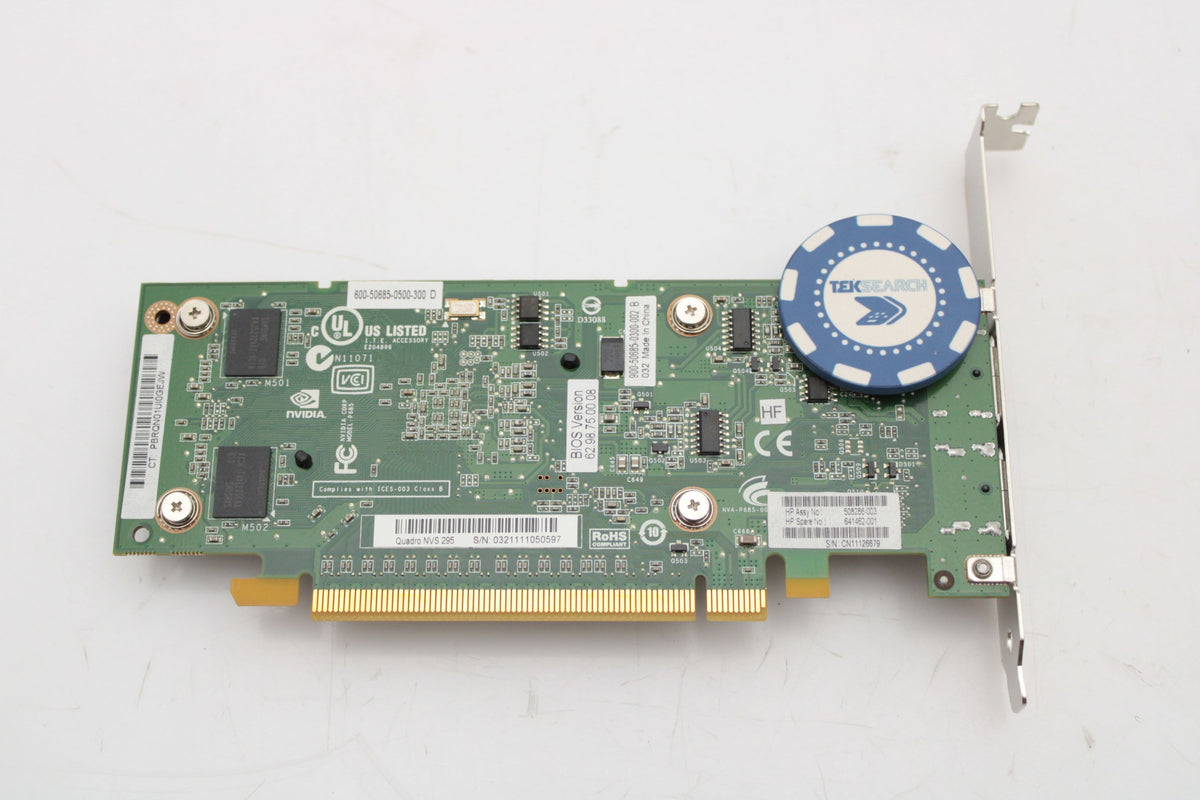 HP 641462-001 NVIDIA QUADRO NVS 295 256MB HH, Used
