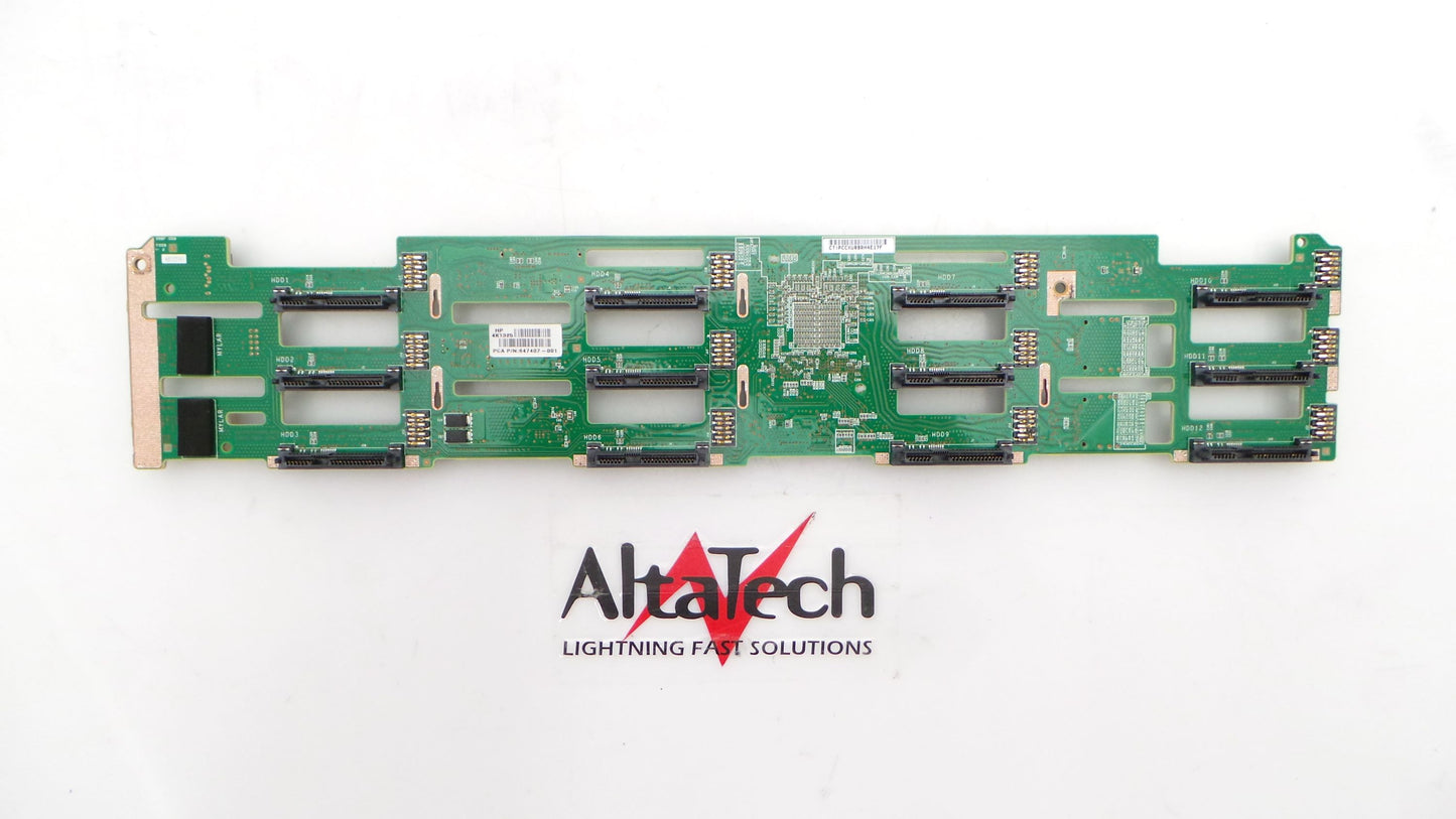 HP 647407-001 ProLiant DL380p G8 12x LFF SAS HDD Backplane, Used