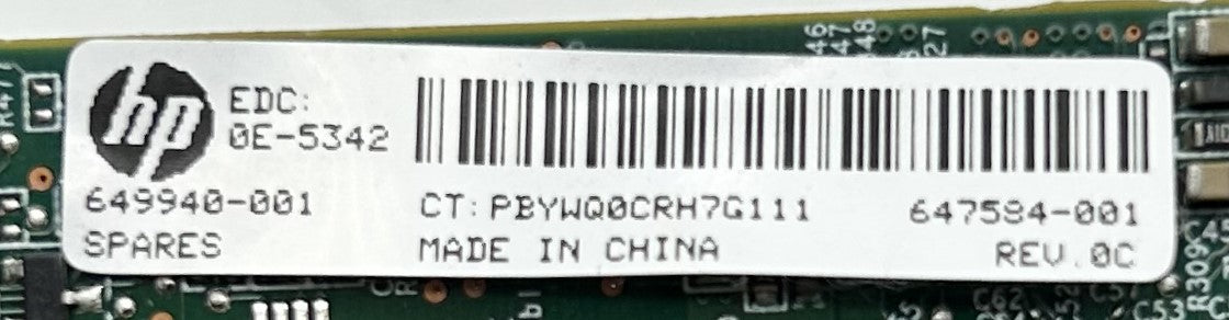 HP 647584-001 10GB 554FLB NETWORK ADAPTER MEZZ, Used
