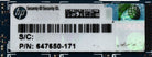 HP 647650-171 8GB PC3L-10600R DDR3-1333 2RX4 ECC, Used