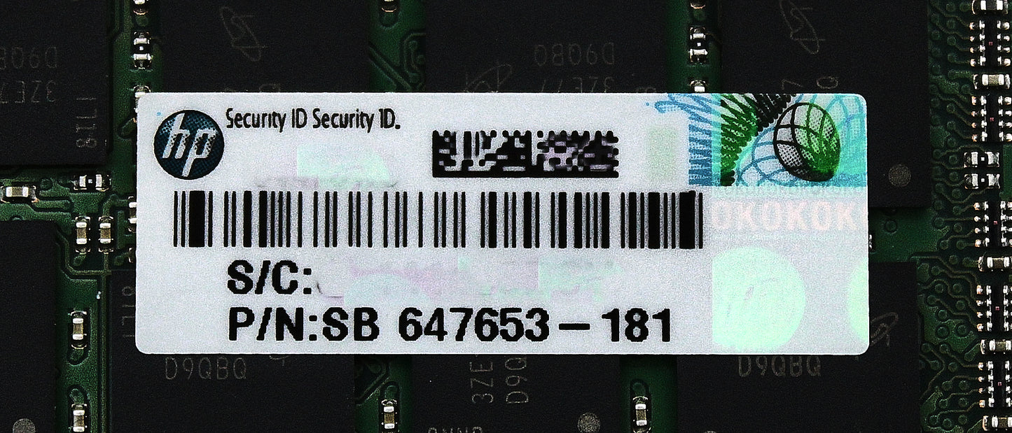 HP 647653-181 16GB PC3L-10600R DDR3-1333 2RX4 ECC, Used
