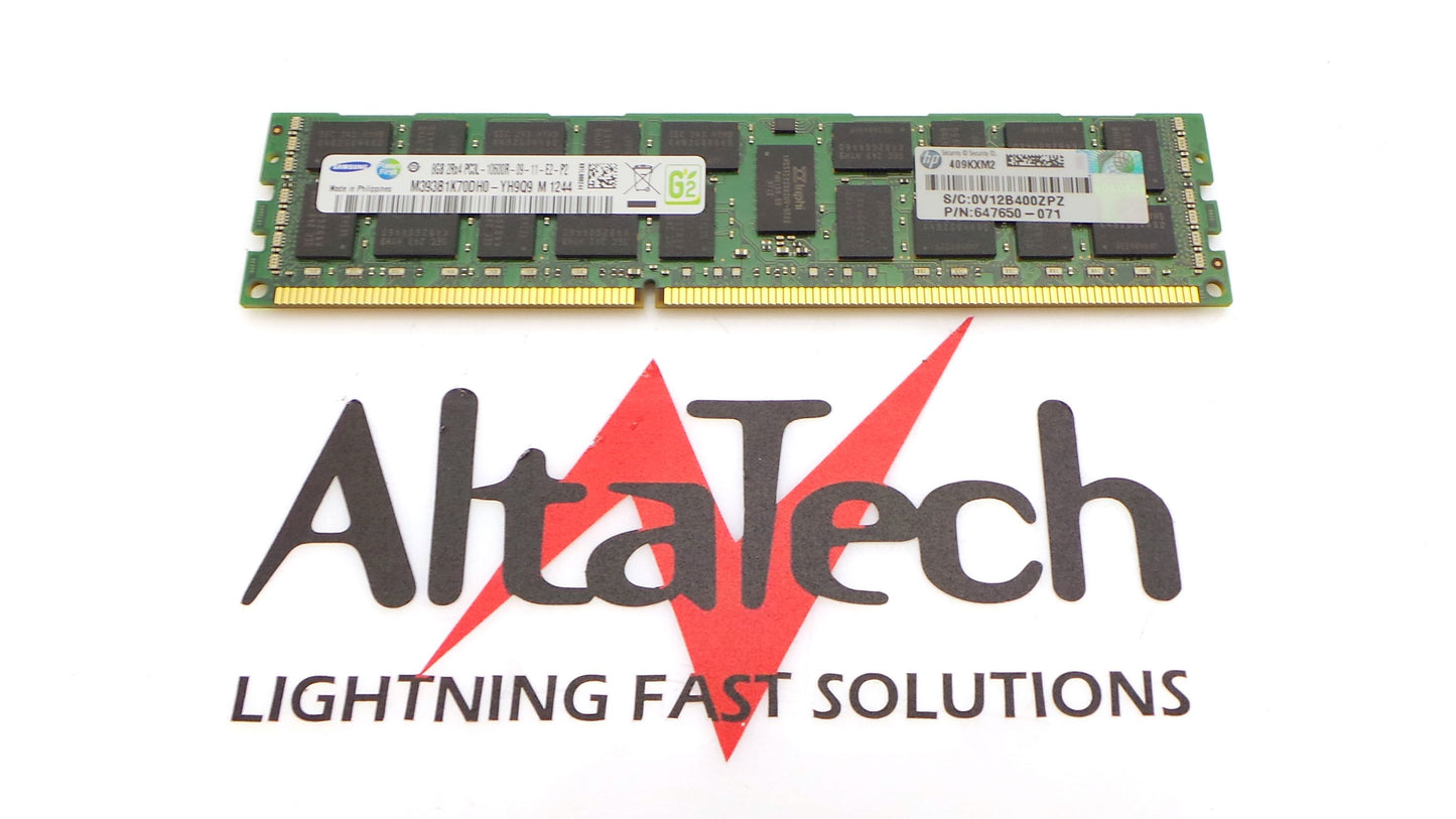 HP 647877-B21 8GB PC3L-10600R DDR3-1333 2RX4 ECC, Used