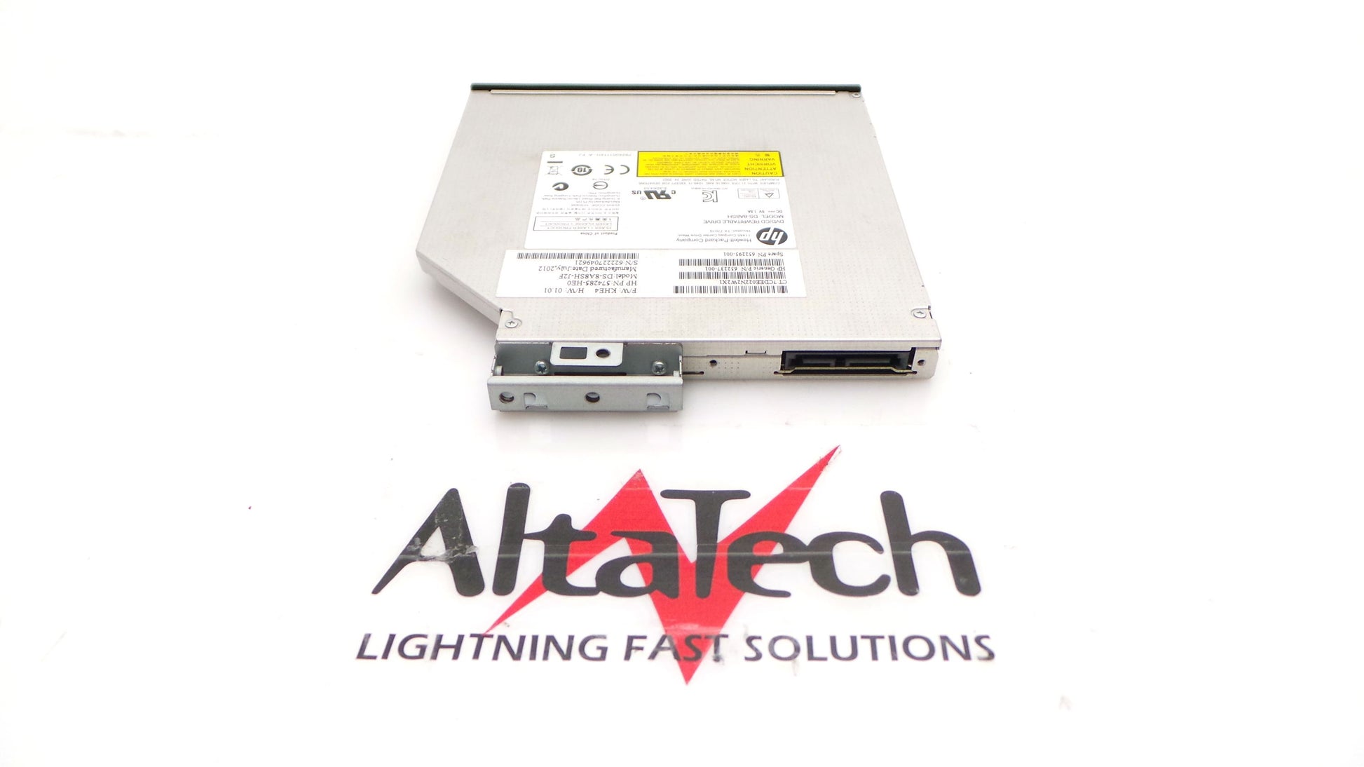 HP 652295-001 12.7mm Slimline SATA 8x DVD+R/RW Disk Drive, Used