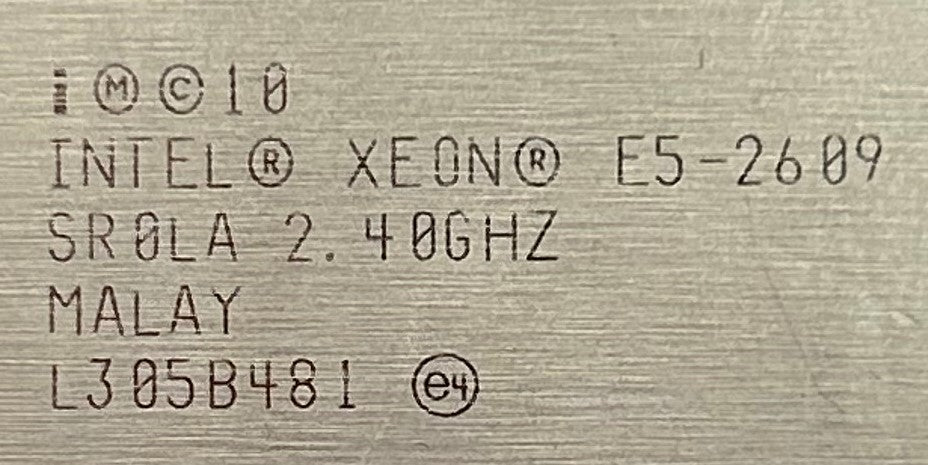 HP 653236-001 E5-2609 2.4GHZ-10MB QC PROCESSOR, Used
