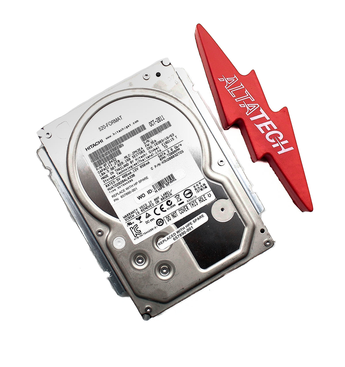 HP 657890-001 2TB 7.2K SATA 3.5 6G (3PAR), Used