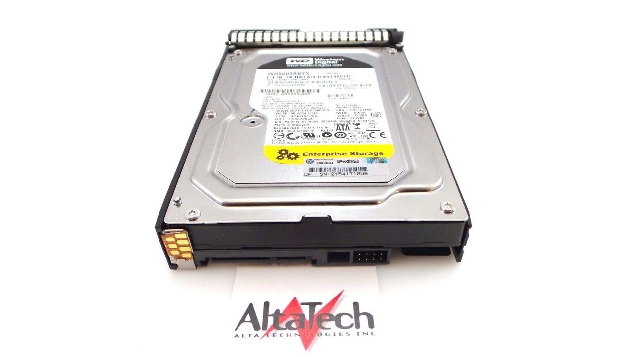 HP 658071-B21 500GB 7.2K RPM SATA 3.5" 6Gb/s LFF MDL Hard Drive, Used