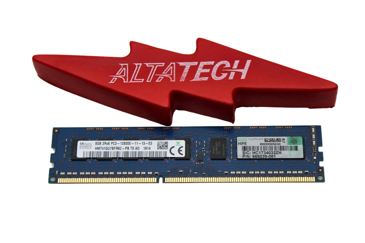 HP 669239-081 8GB PC3-12800E DDR3-1600 2RX8 ECC, Used