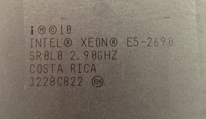 HP 670521-001 E5-2690 8C 64BIT 2.90GHZ XEON, Used