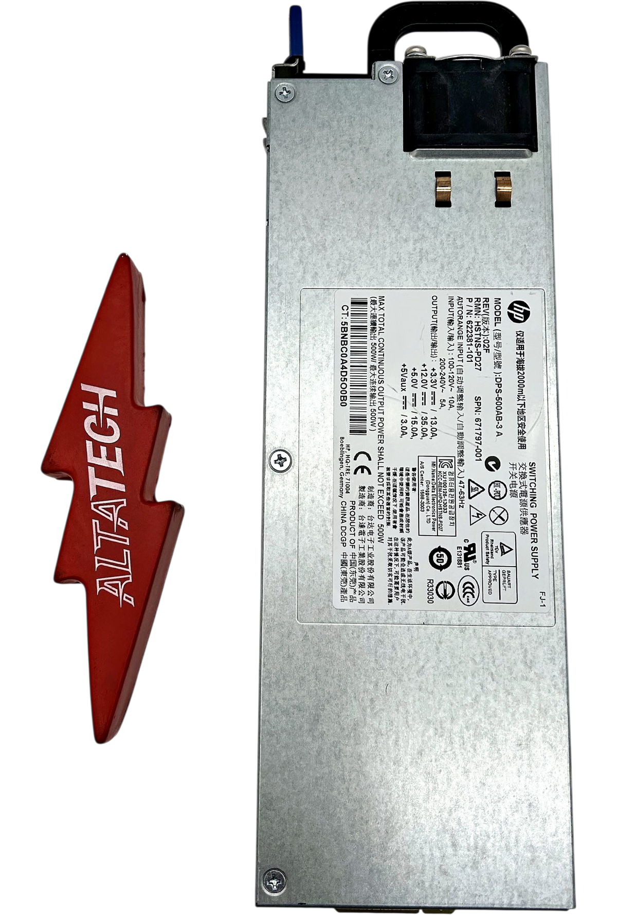 HP 671797-001 500W POWER SUPPLY (DL160G8), Used