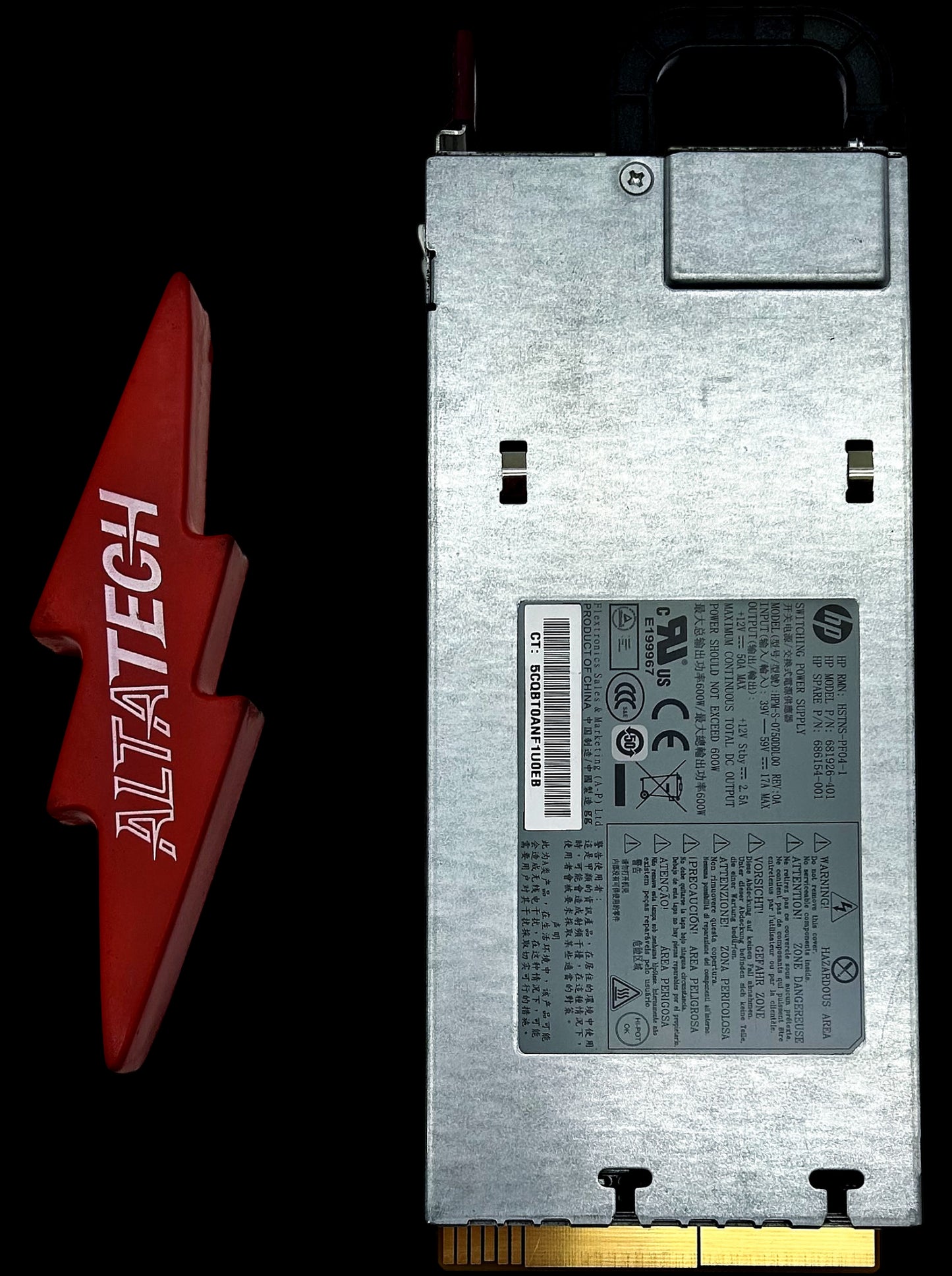 HP 686154-001 600W 48VDC HT PLG P/S KIT, Used