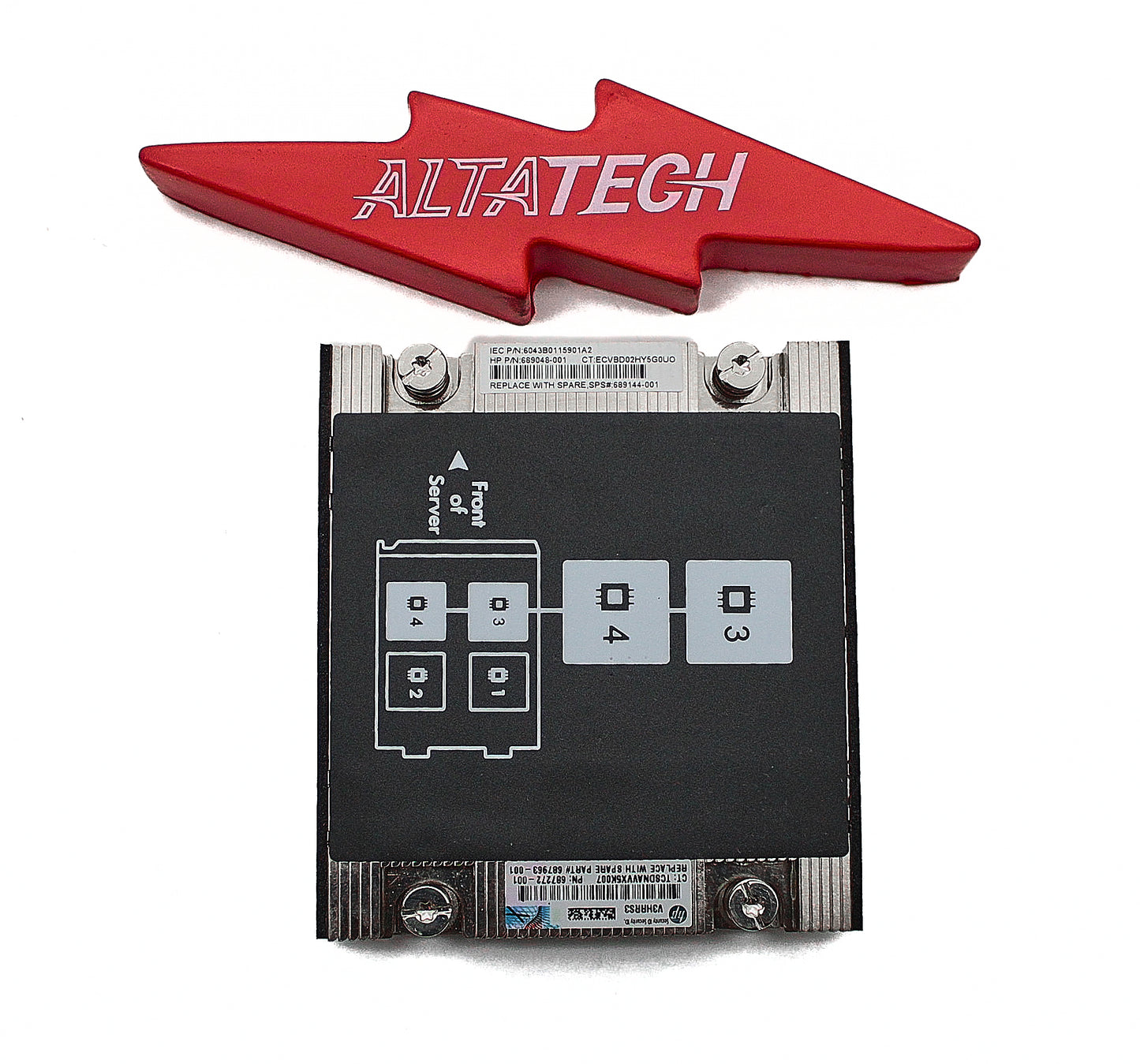 HP 689144-001 CPU 3/4 HEATSINK (BL660CG8), Used