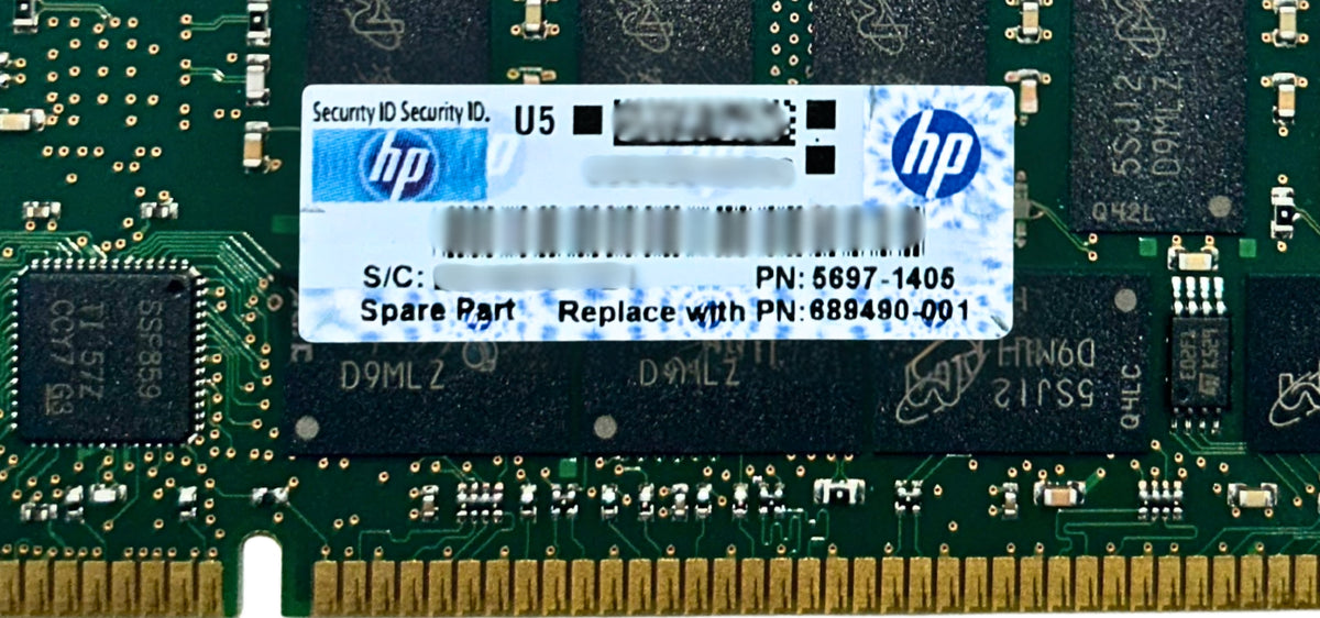 HP 689490-001 3Par 2GB F Class Data Cache Module DDR2, Used