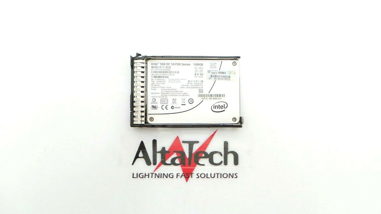 HP 691862-B21 100GB 6G SFF SATA 2.5" SSD, Used