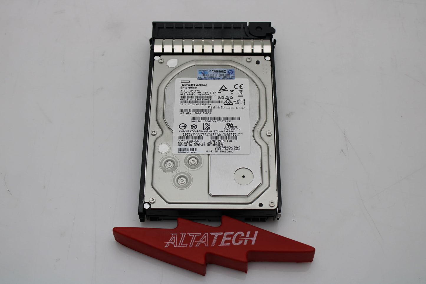 HP 693689-B21 4TB 6G 7.2K LFF DP MDL SAS HDD, Used