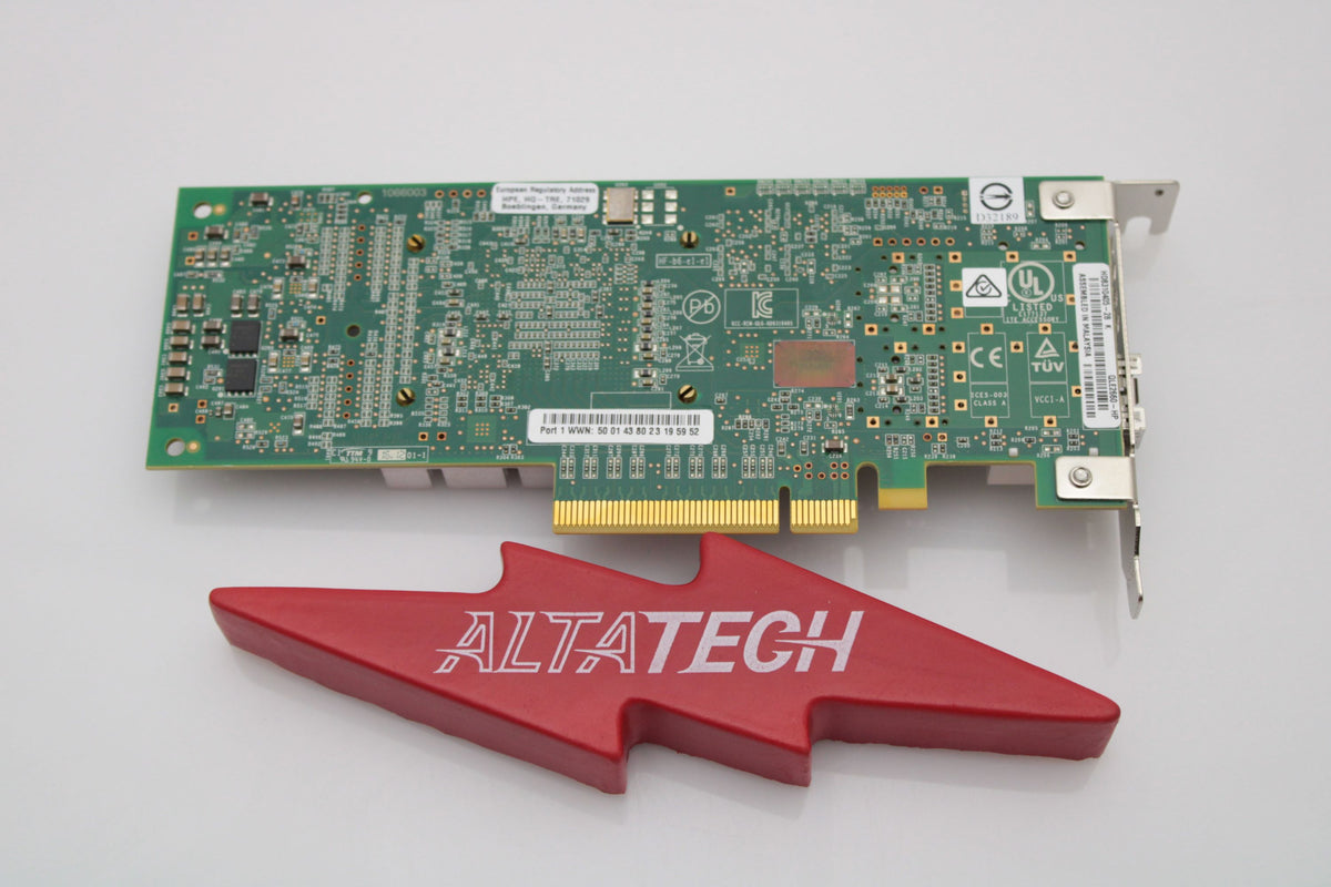 HP 699764-001 StoreFabric 1-Port 16Gbps PCIe Fibre Channel SFP+ Host Bus Adapter for SN1000Q, Used