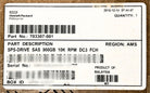 HP 703307-001_NEW 900GB 10K RPM DC3 FCH SAS, New Open Box