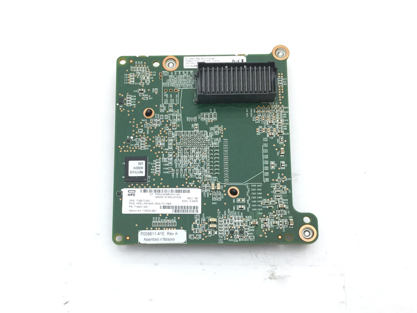 HP 718201-001 LPE1605 16GB 2-Port Fibre Channel Mezzanine Host Bus Adapter, Used