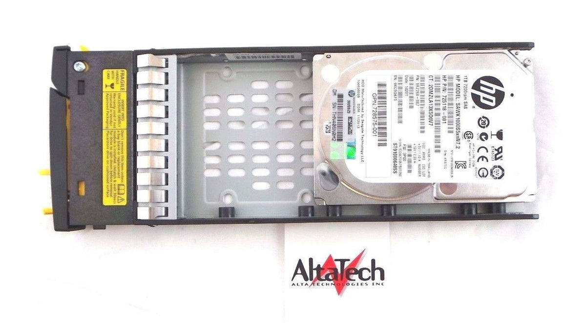 HP 725118-001 1TB 6G 7.2K SFF SAS HDD (M6710), Used