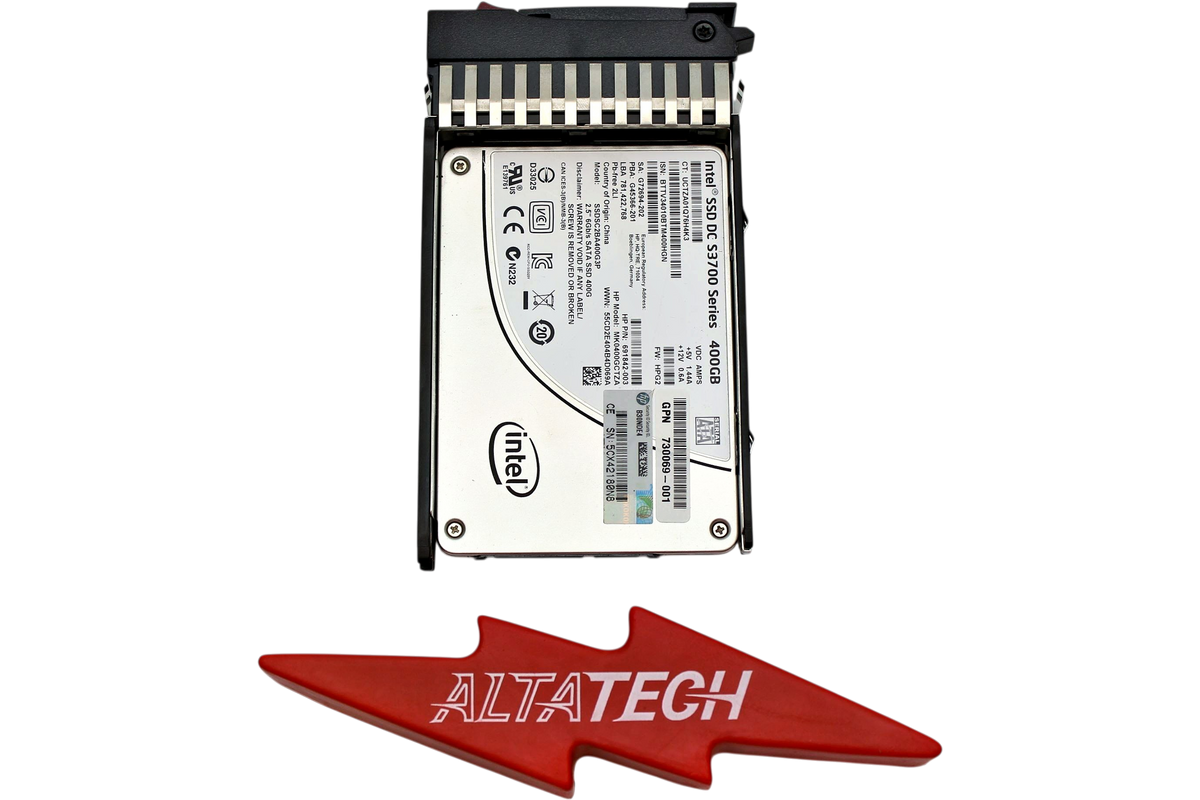 HP 730153-001 400GB 6g SFF Sata 2.5 SSD HDD, Used