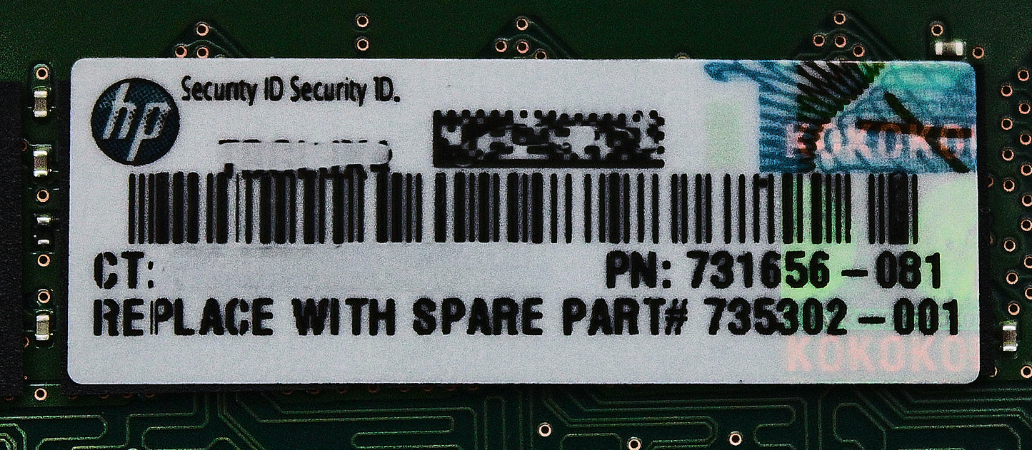 HP 731656-081 8GB PC3L-12800R 1Rx4, Used