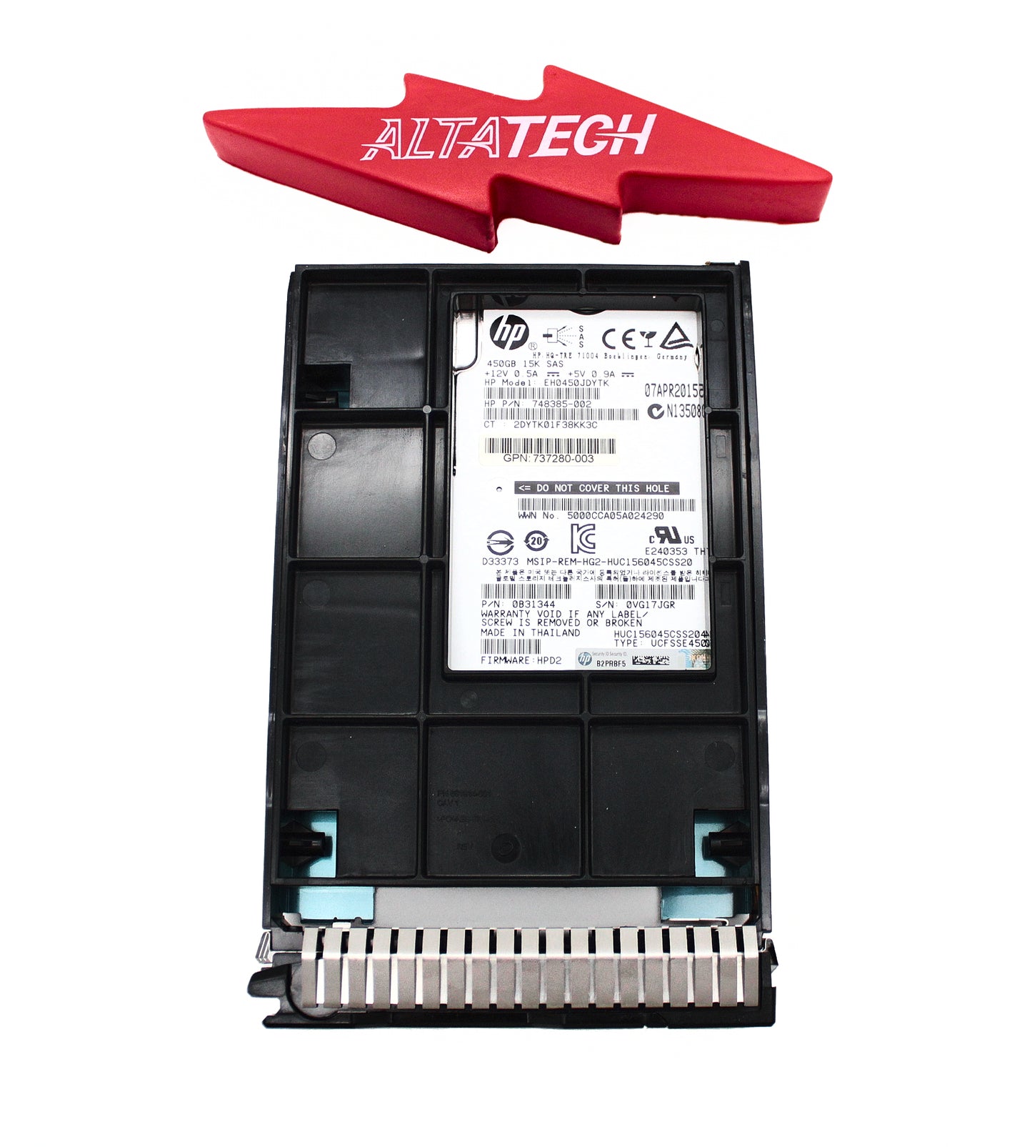 HP 737573-001 450GB 12G 15K LFF SAS SCC HDD, Used