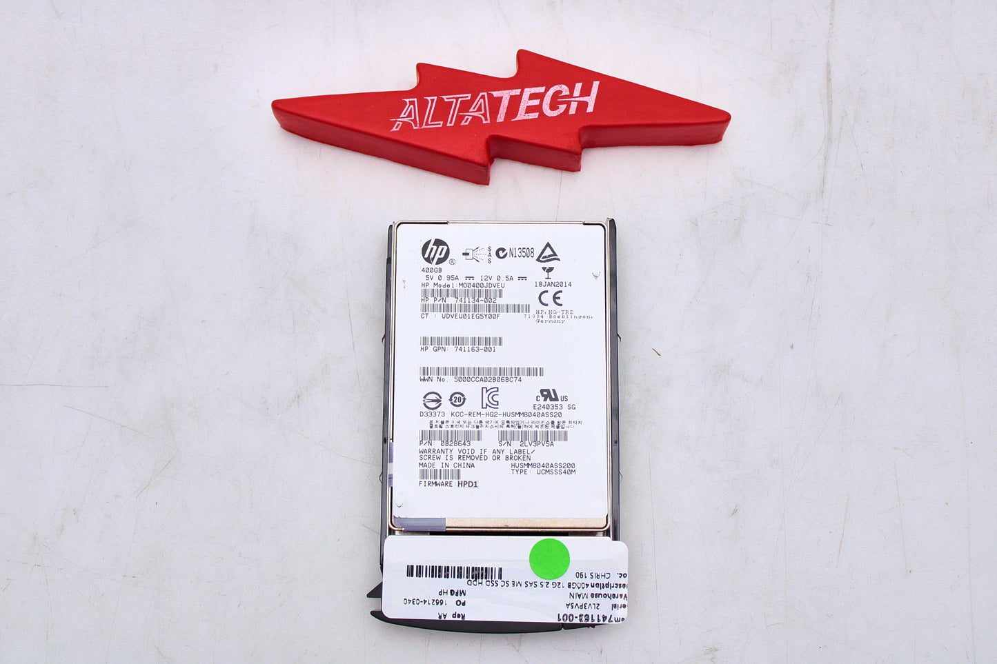 HP 741163-001 400GB 12G 2.5 SAS ME SC SSD HDD, Used