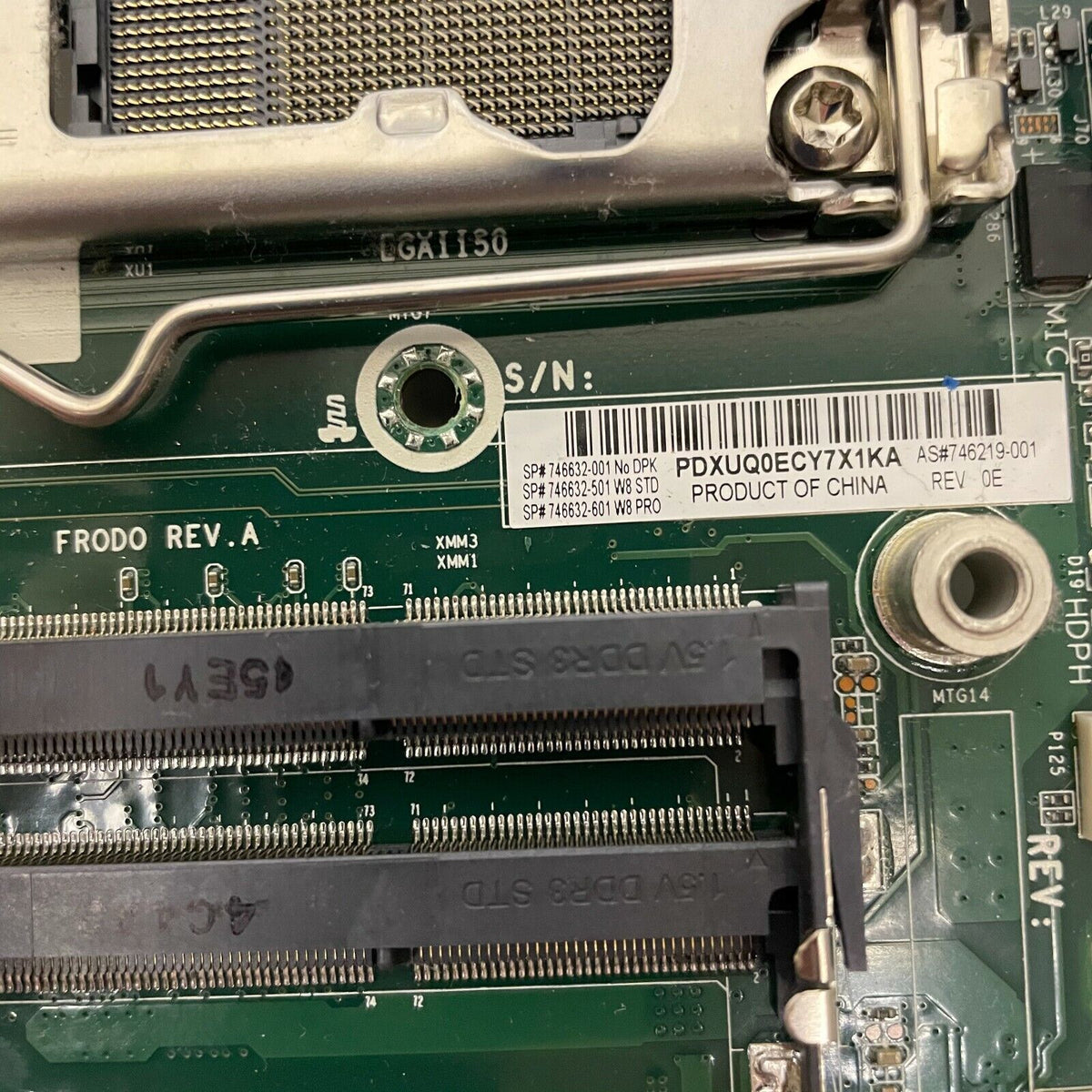 HP 746632-001_x10 800 G1 MINI MOTHERBOARD, Used