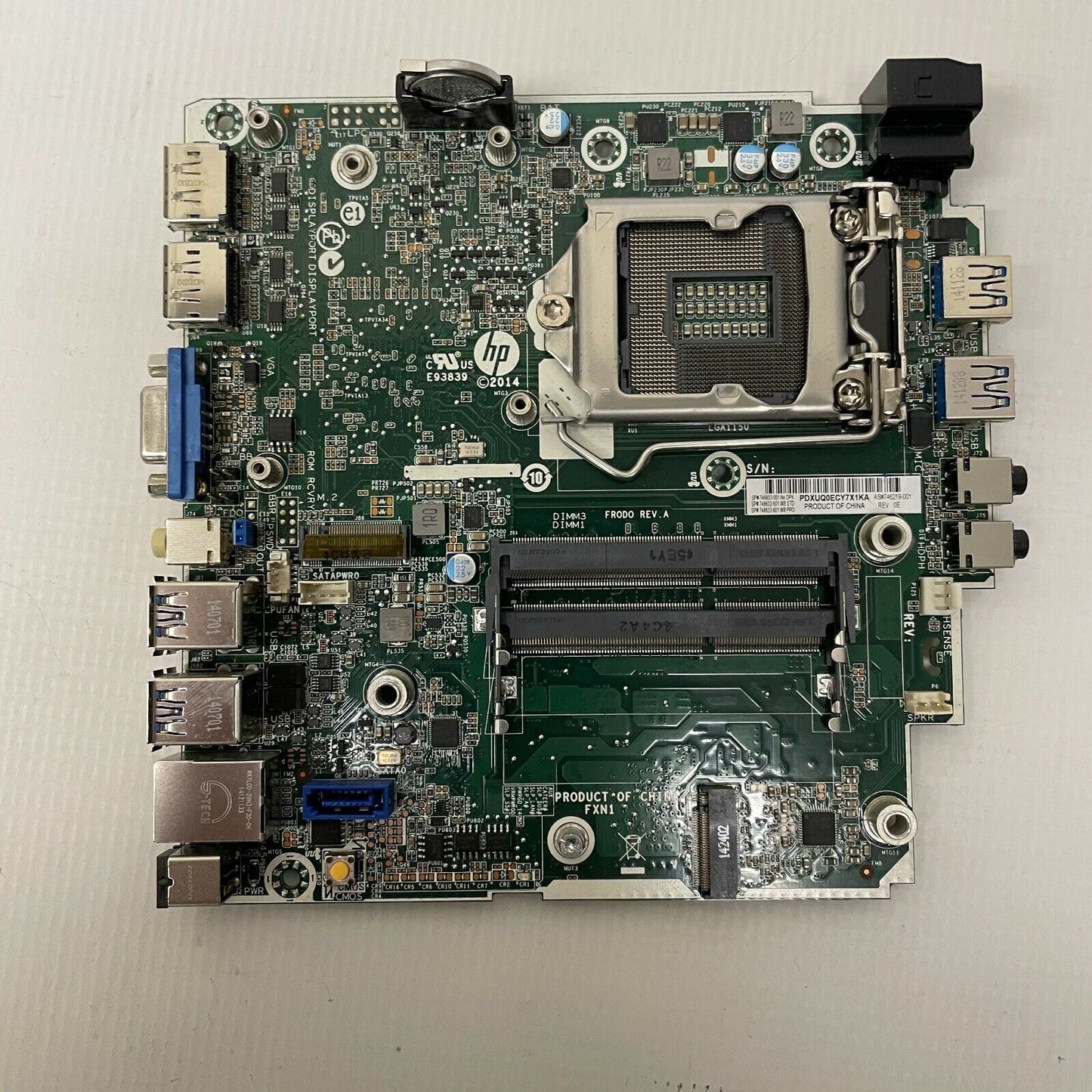 HP 746632-001_x10 800 G1 MINI MOTHERBOARD, Used