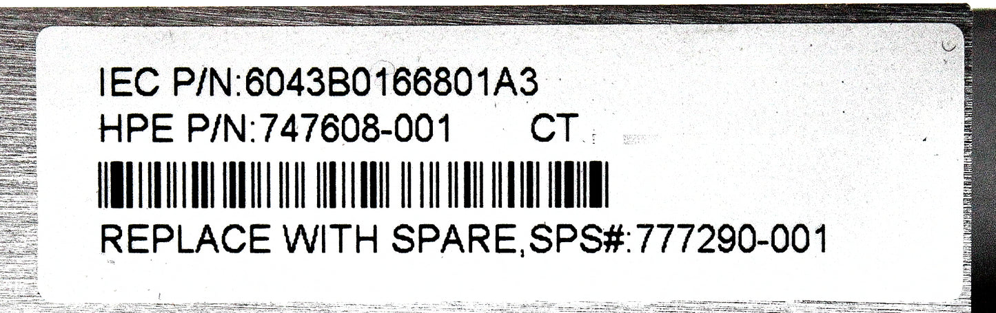 HP 747608-001 DL380 G9 HEATSINK, Used