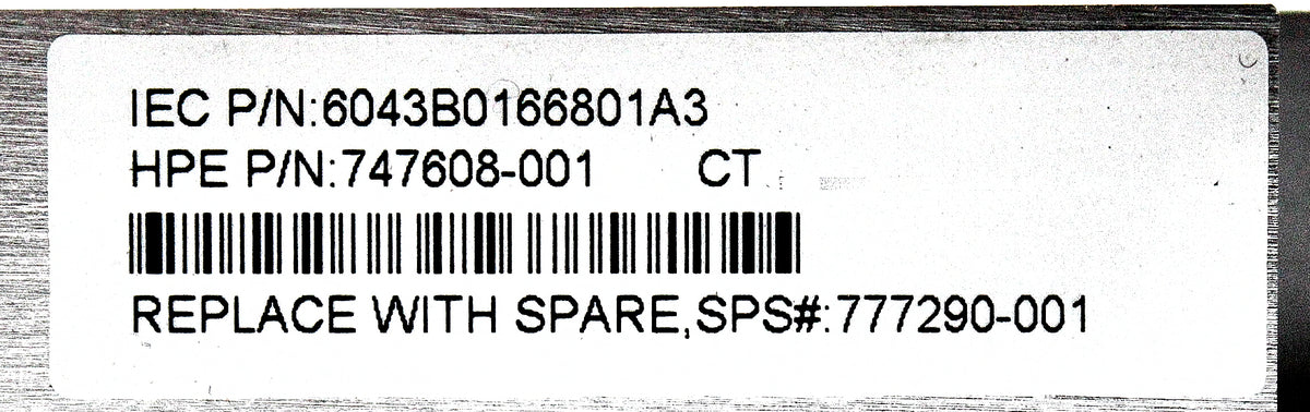 HP 747608-001 DL380 G9 HEATSINK, Used