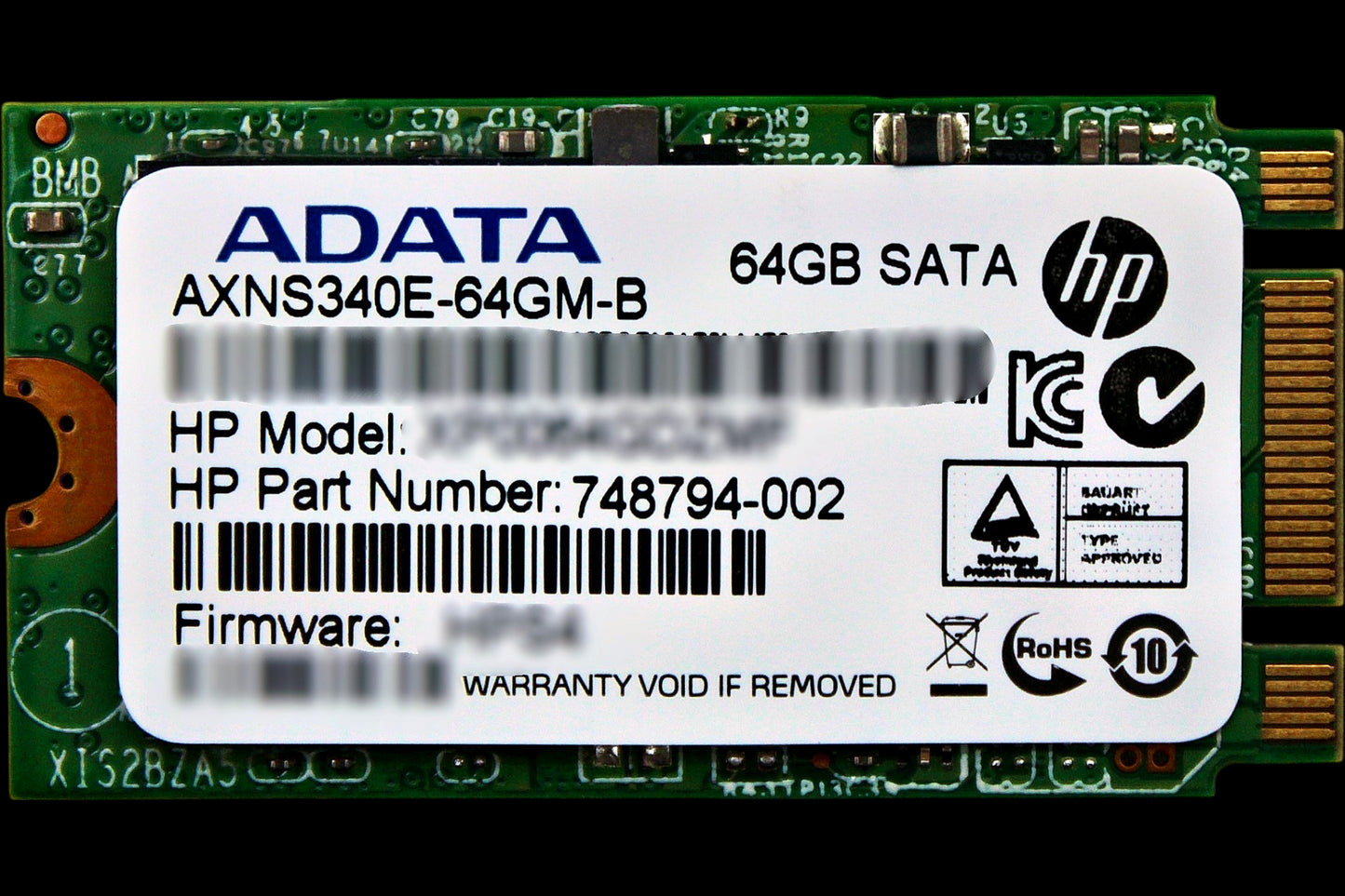 HP 748794-002 64GB SSD SATA M.2 6G, Used
