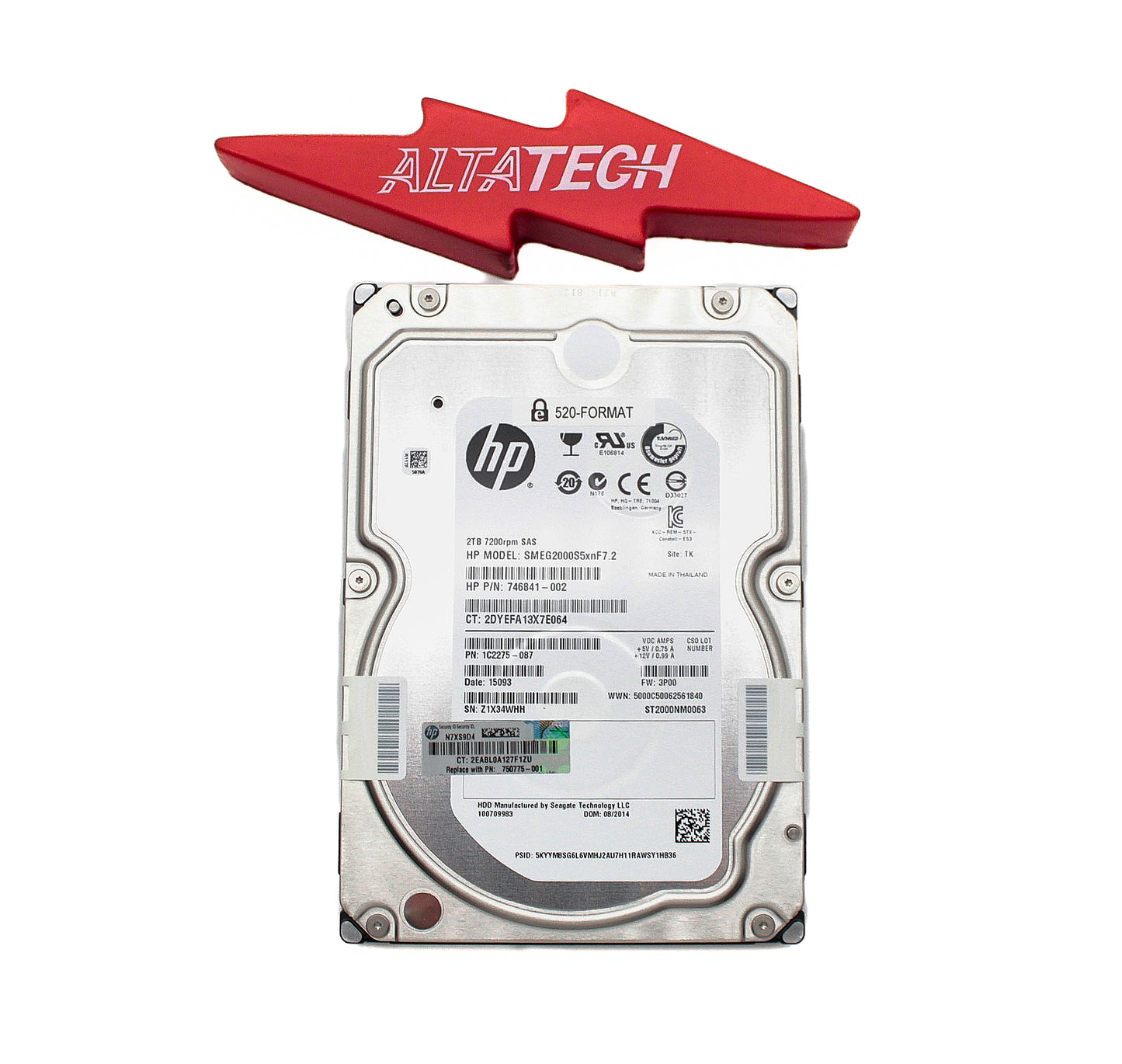 HP 750775-001 3Par Storeserv 10000 2TB 7.2K SAS LFF NHP Hard Drive, Used