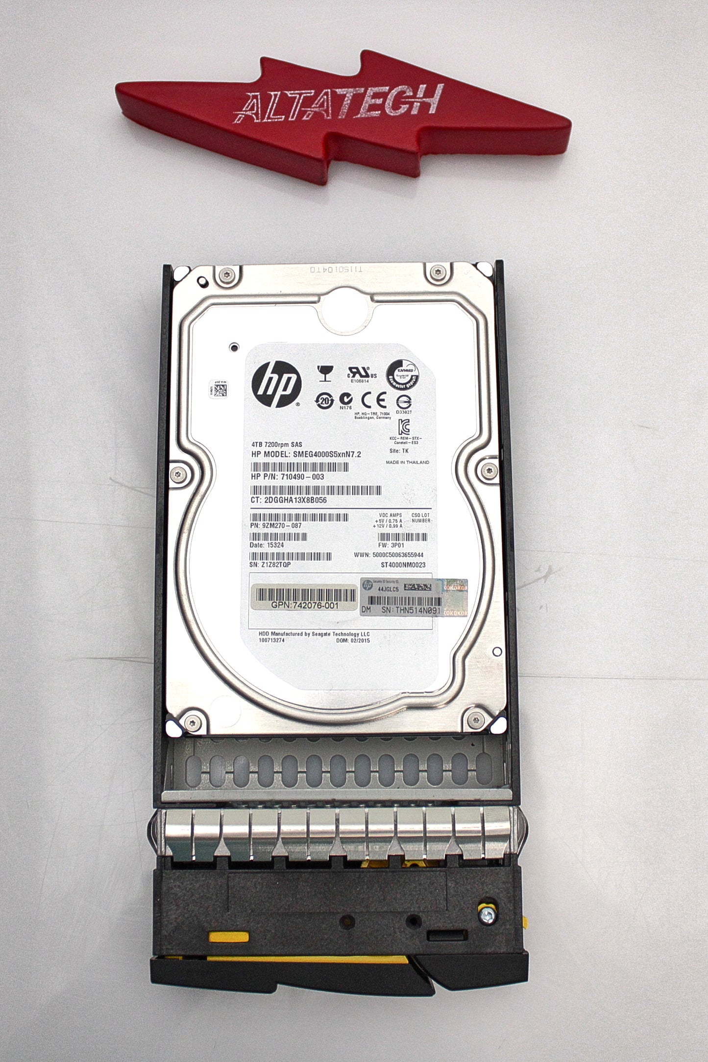 HP 750795-001 4TB 6G 7.2K LFF SAS NL HDD (M6720), Used
