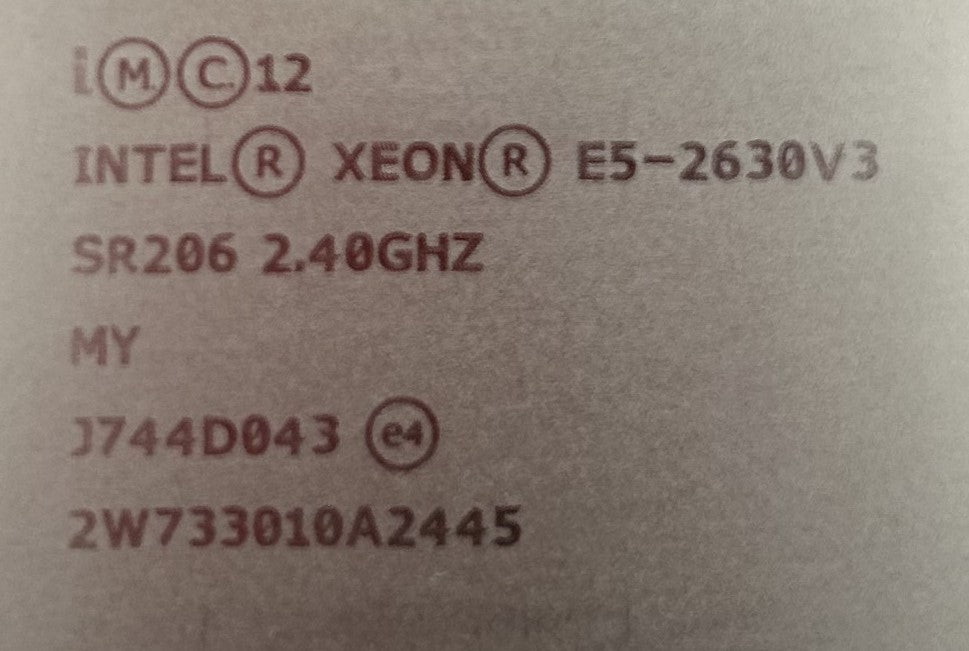 HP 762446-001 E5-2630V3 8C 2.4GHZ CPU, Used