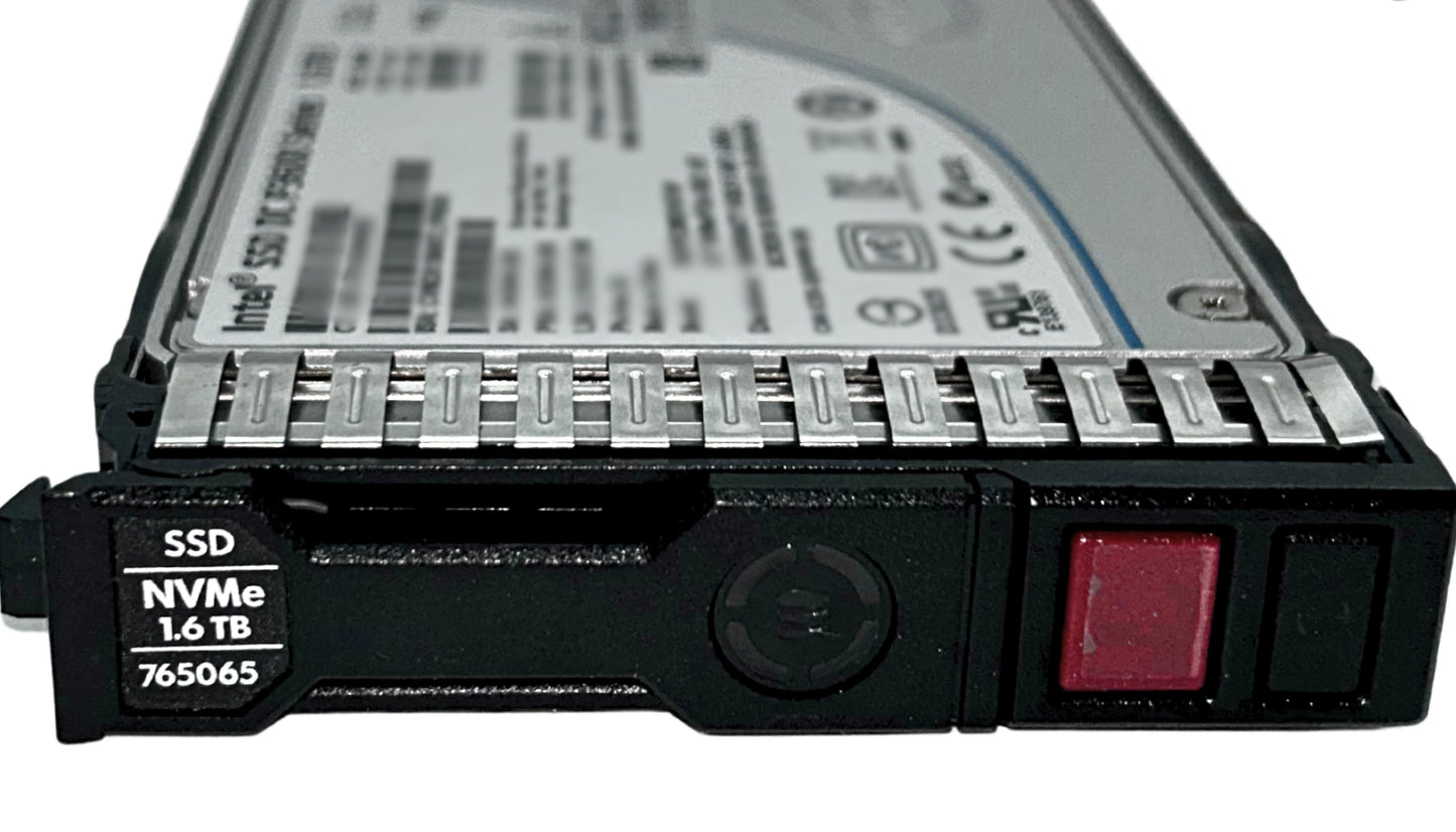 HP 765065-001 1.6TB NVMe x4 lanes MU SFF (2.5 in) SCN SSD, Used